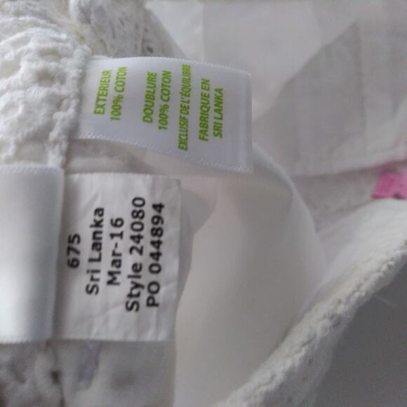 Lily Pulitzer Adie Eyelet White Shorts Size 00 - Picture 9 of 9